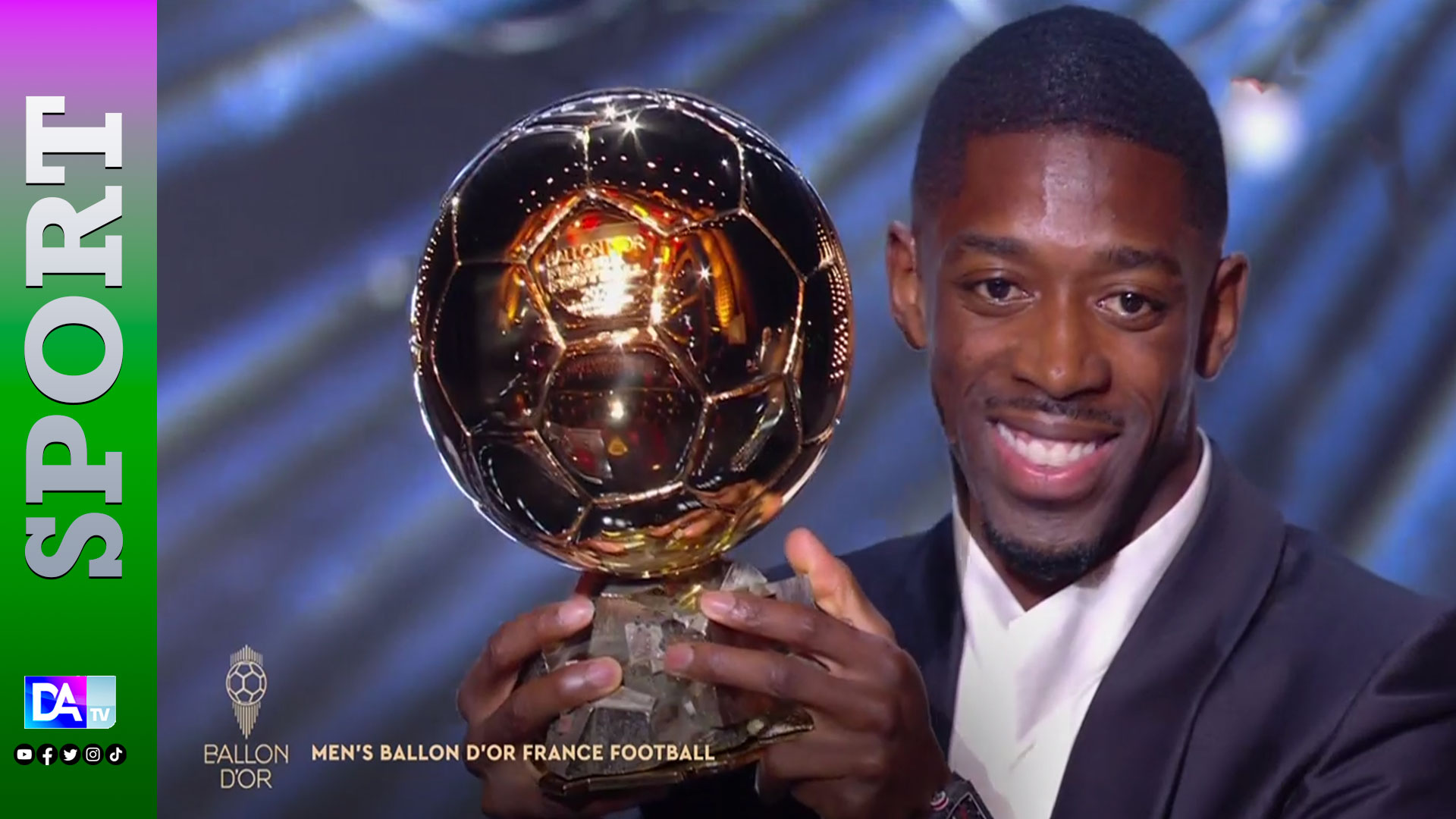 Foot : Ousmane Dembélé remporte le Ballon d'Or