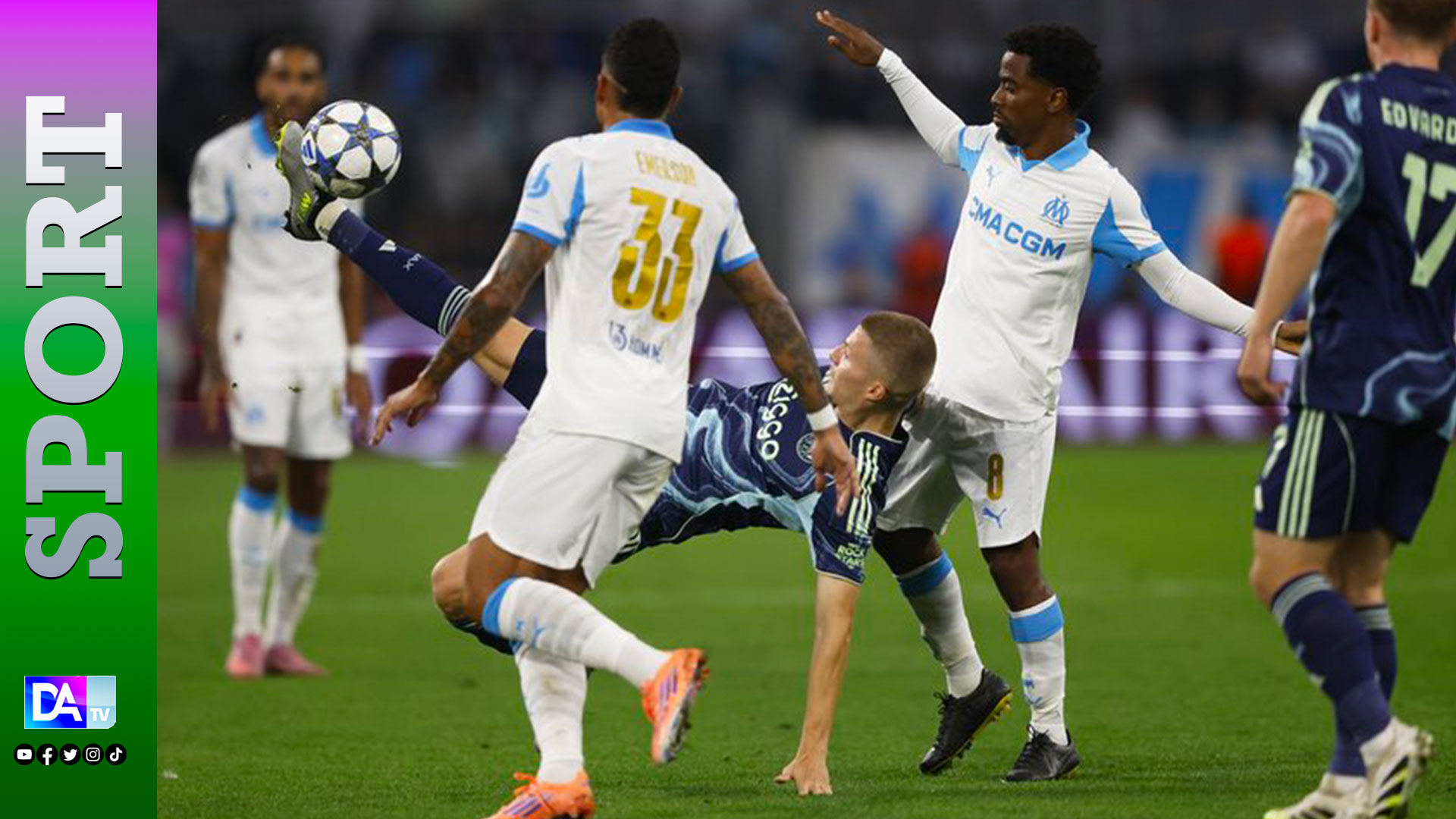 Ligue des Champions: L'OM assomme l'Ajax en début de match et s'impose 4-0