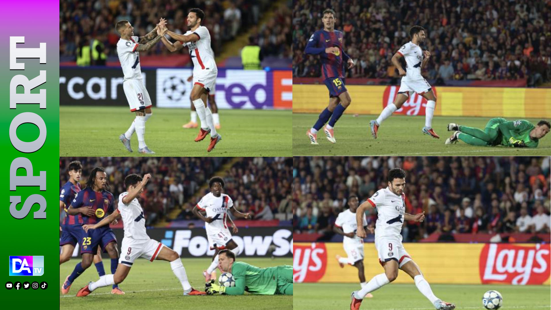 Ligue des champions: Le Paris SG s'impose sur le fil à Barcelone (2-1)