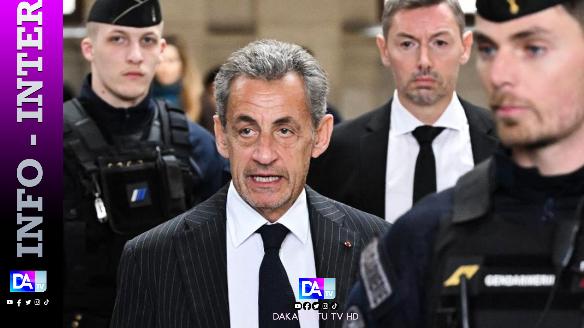 Dossier libyen: Sarkozy est arrivé au tribunal pour connaître les modalités de son incarcération