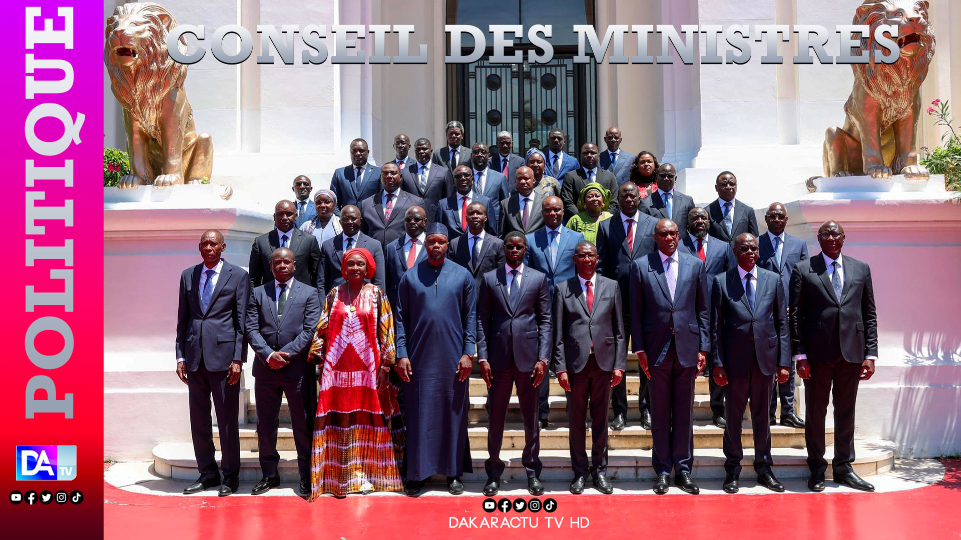 Communique du conseil des ministres du Mercredi 22 Octobre  2025