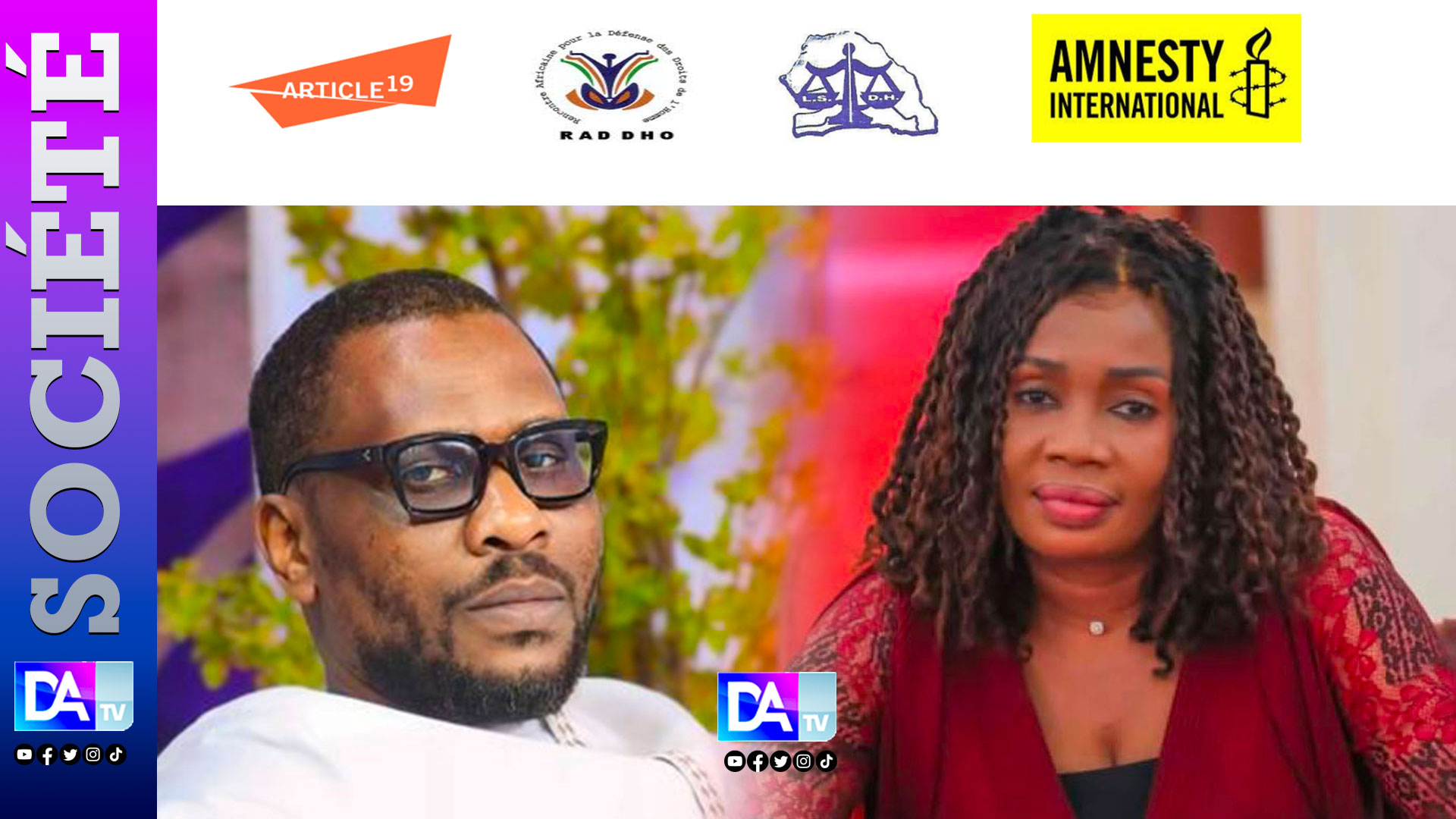 Liberté bâillonnée : quatre organisations de défense des droits humains exigent la libération de Maïmouna Ndour Faye et Babacar Fall