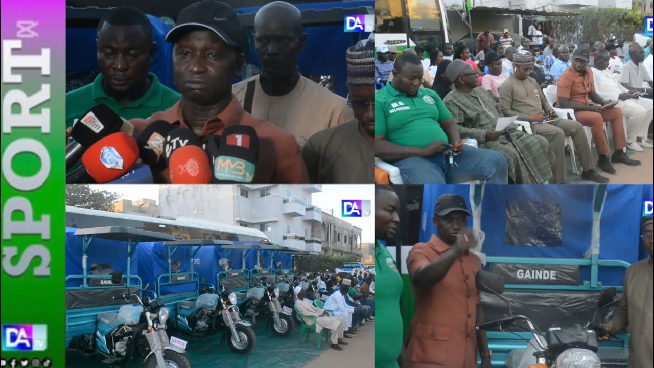 Sport: l'Asc Saloum dotée de tricycles pour favoriser la stabilité financière du club