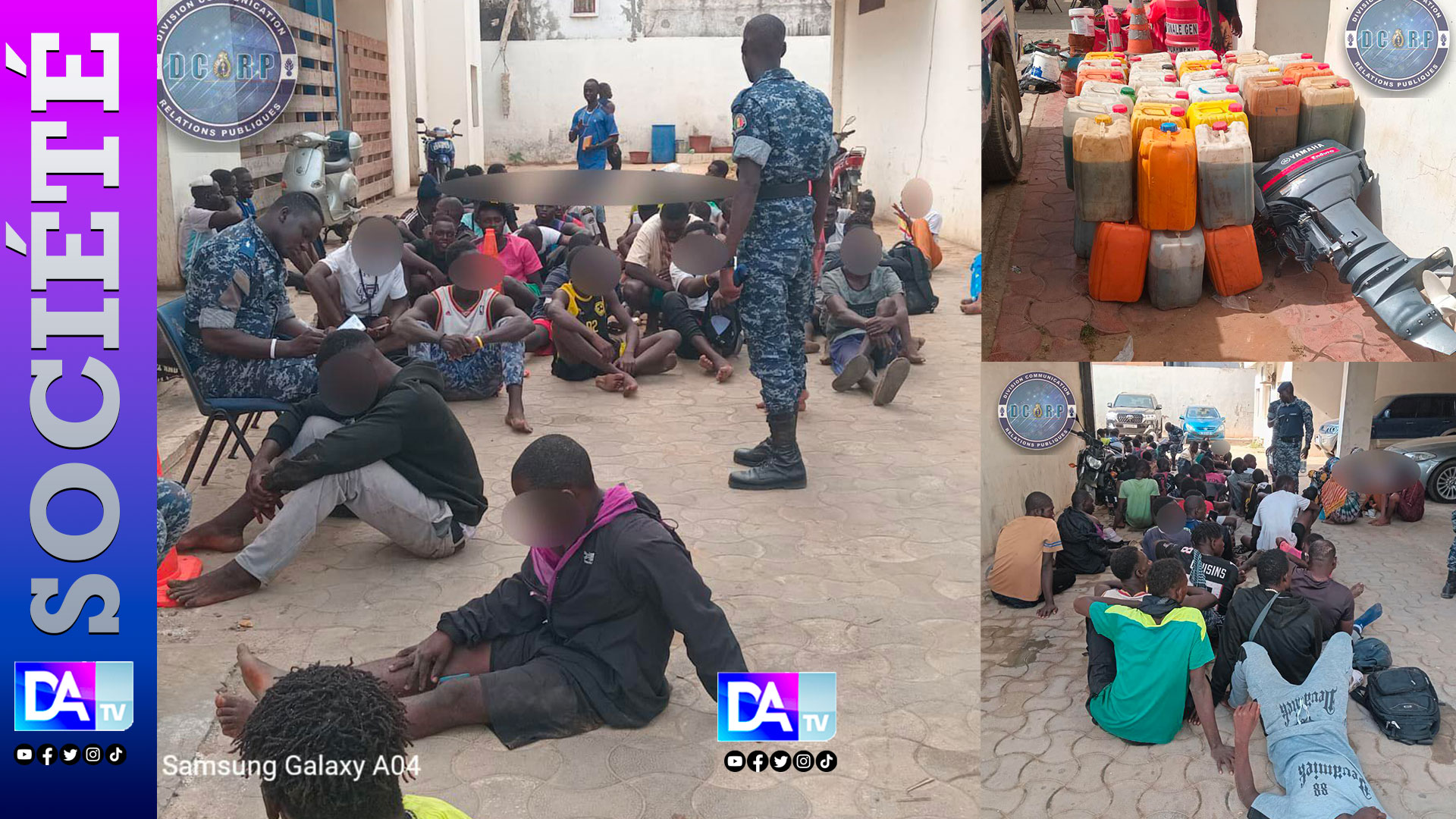 Ngor : une pirogue échouée, 60 migrants interceptés par la Gendarmerie