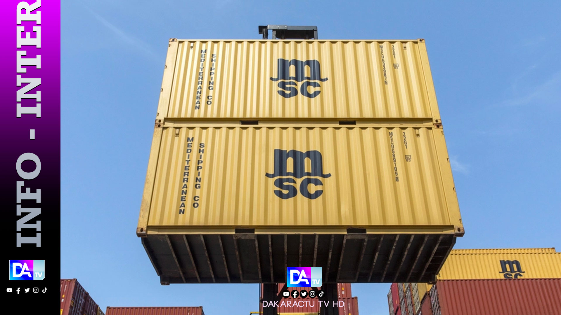 L'armateur MSC annonce suspendre "jusqu'à nouvel ordre" ses transports de marchandises vers le Mali