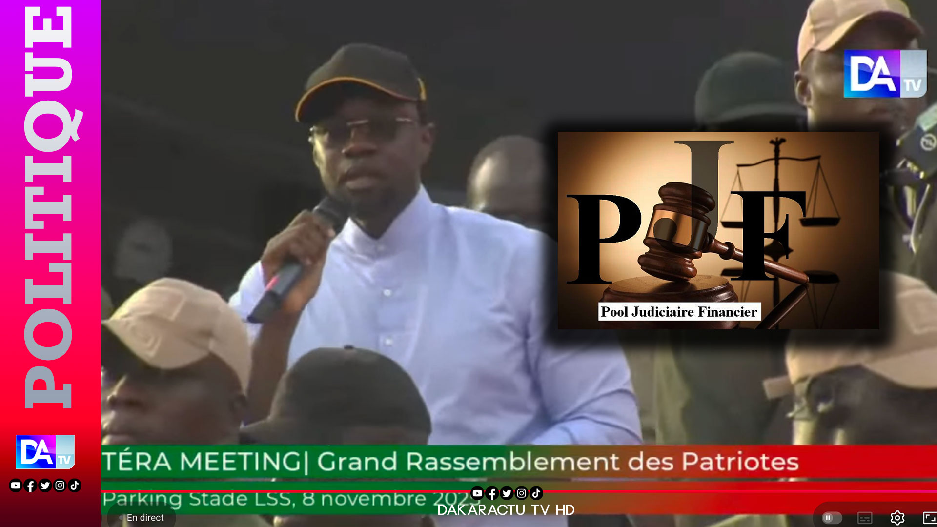 TÉRA MEETING –Sonko lance l’opération « Raxass » et vise certains magistrats de la Cour Suprême qu’il accuse de saborder le PJF