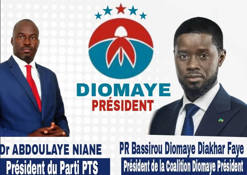 TOUBA- Dr Abdoulaye Niane,  ancien directeur de campagne de Sonko et président du Parti Teranga Sénégal, officialise son soutien à Bassirou Diomaye Faye.