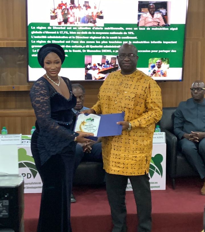 Concours des meilleurs reportages sur la Malnutrition : La Journaliste Awa Faye remporte le premier prix de la catégorie presse en ligne