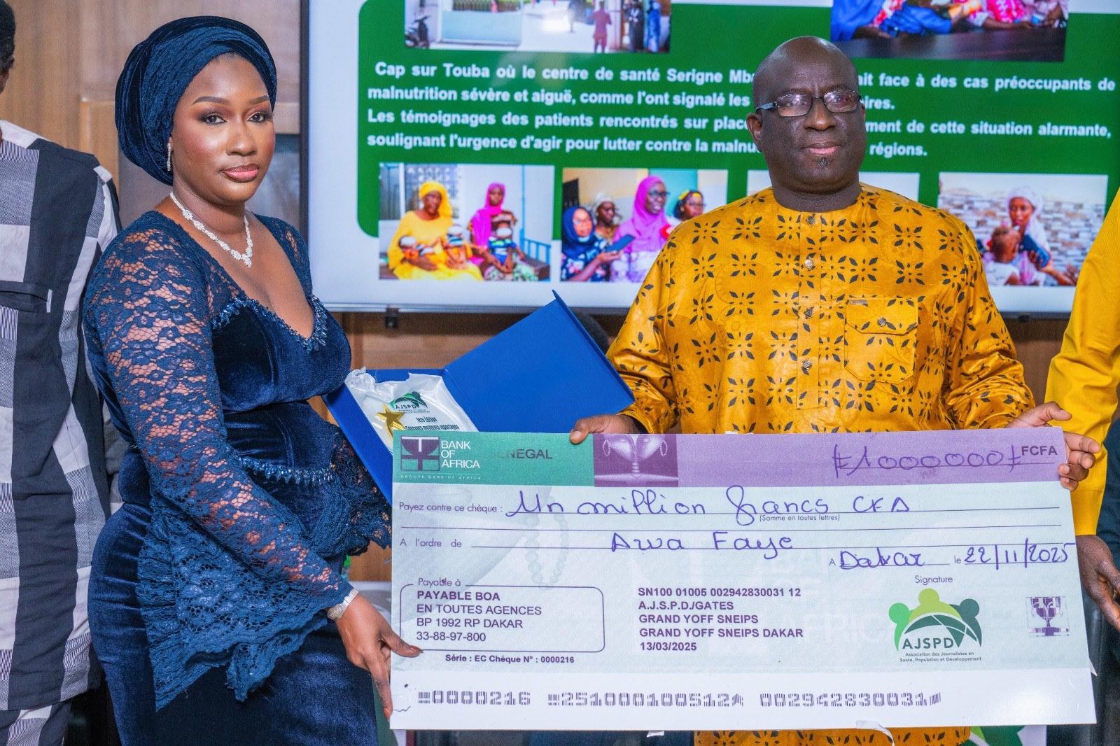 Concours des meilleurs reportages sur la Malnutrition : La Journaliste Awa Faye remporte le premier prix de la catégorie presse en ligne