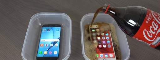 Vidéo: Un iPhone 6S et un Samsung Galaxy S7 congelés dans du Coca: que se passe-t-il?