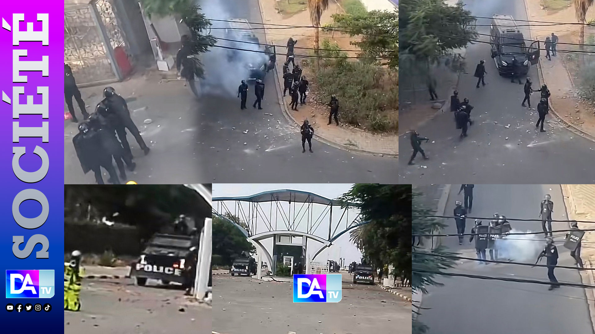 Corniche sous tension et en état de siège : jets de pierres et blindés… étudiants et FDS s’affrontent dans une bataille urbaine qui paralyse Dakar