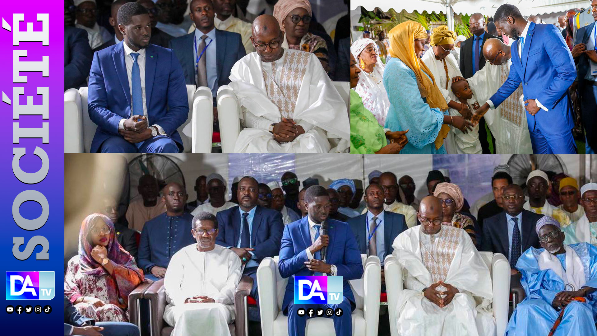 De retour d’Abidjan,  Le Président Bassirou Diomaye Faye présente ses condoléances au ministre Moustapha Mamba Guirassy