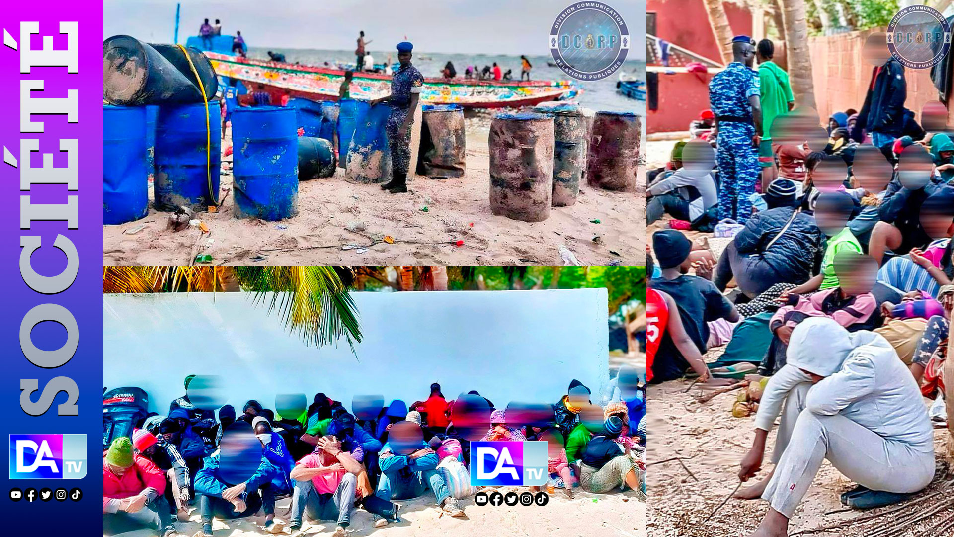 Diakhanor (Palmarin) : Plus de 100 migrants interceptés en mer après l’abandon de leur pirogue