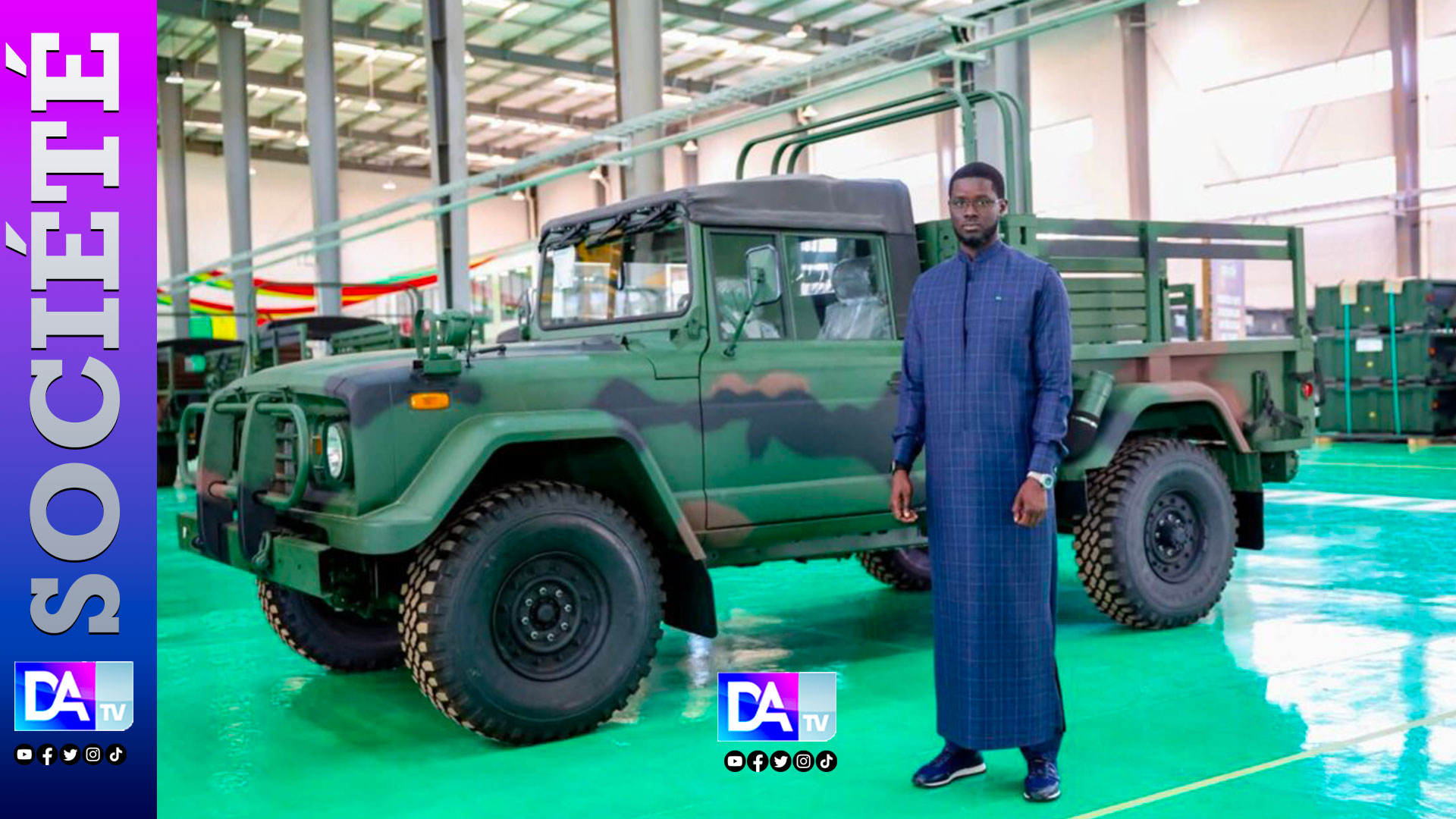 Usine de véhicules militaires : Le président Bassirou Diomaye Faye souligne « une étape majeure vers la souveraineté industrielle du Sénégal »