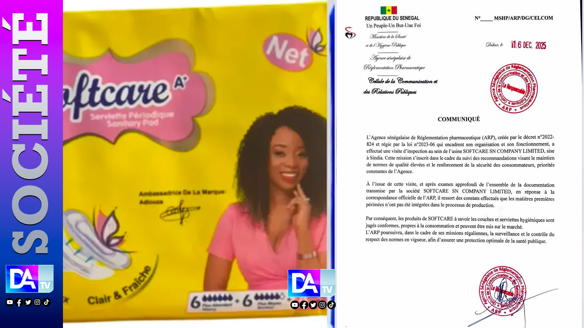 Volte-face sur les produits SOFTCARE : l’Agence de Réglementation Pharmaceutique rassure sur leur conformité