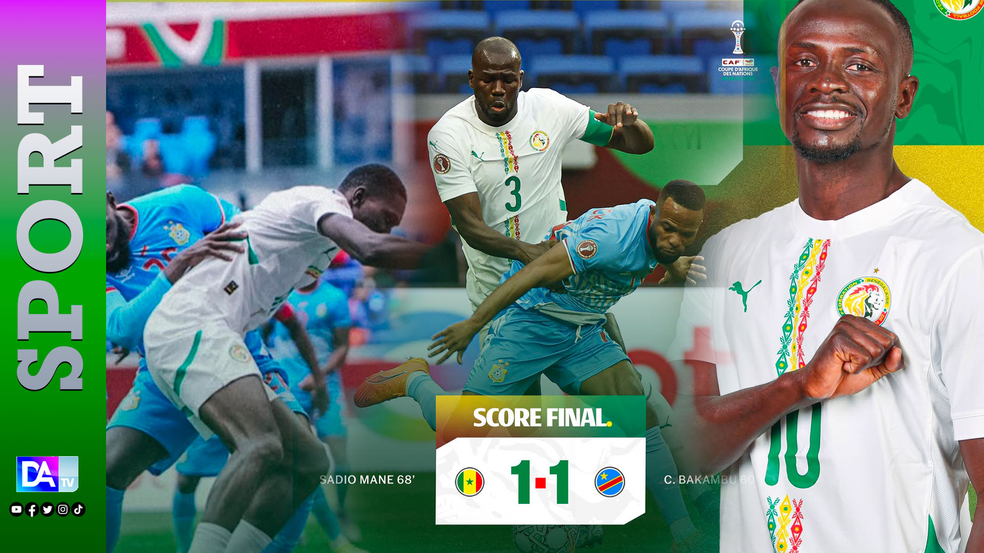 Sénégal vs RDC - Ibrahima Mbaye change tout, mais le duel tourne à l’équilibre : Le choc conclu sur un nul