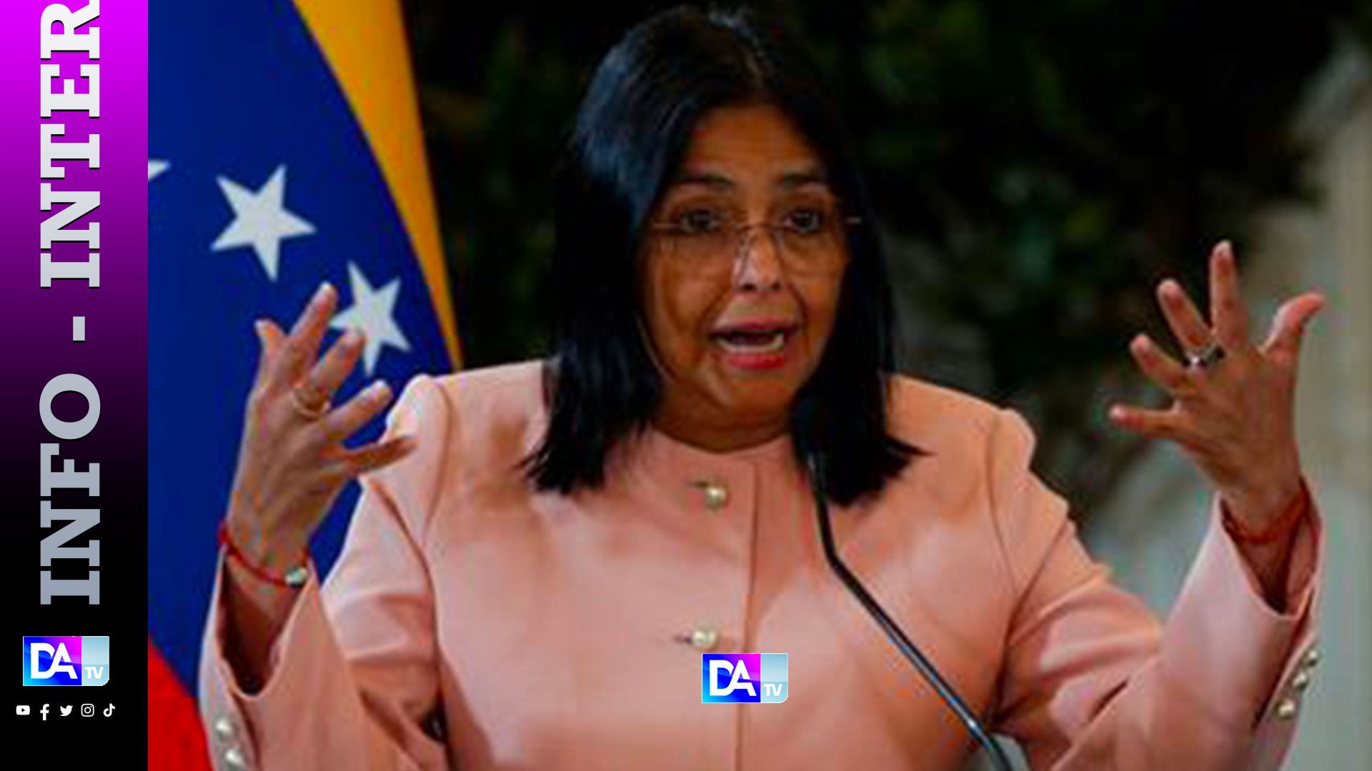 Attaque sur le Venezuela: la vice-présidente ignore où se trouve le président Maduro (déclaration à la télévision)