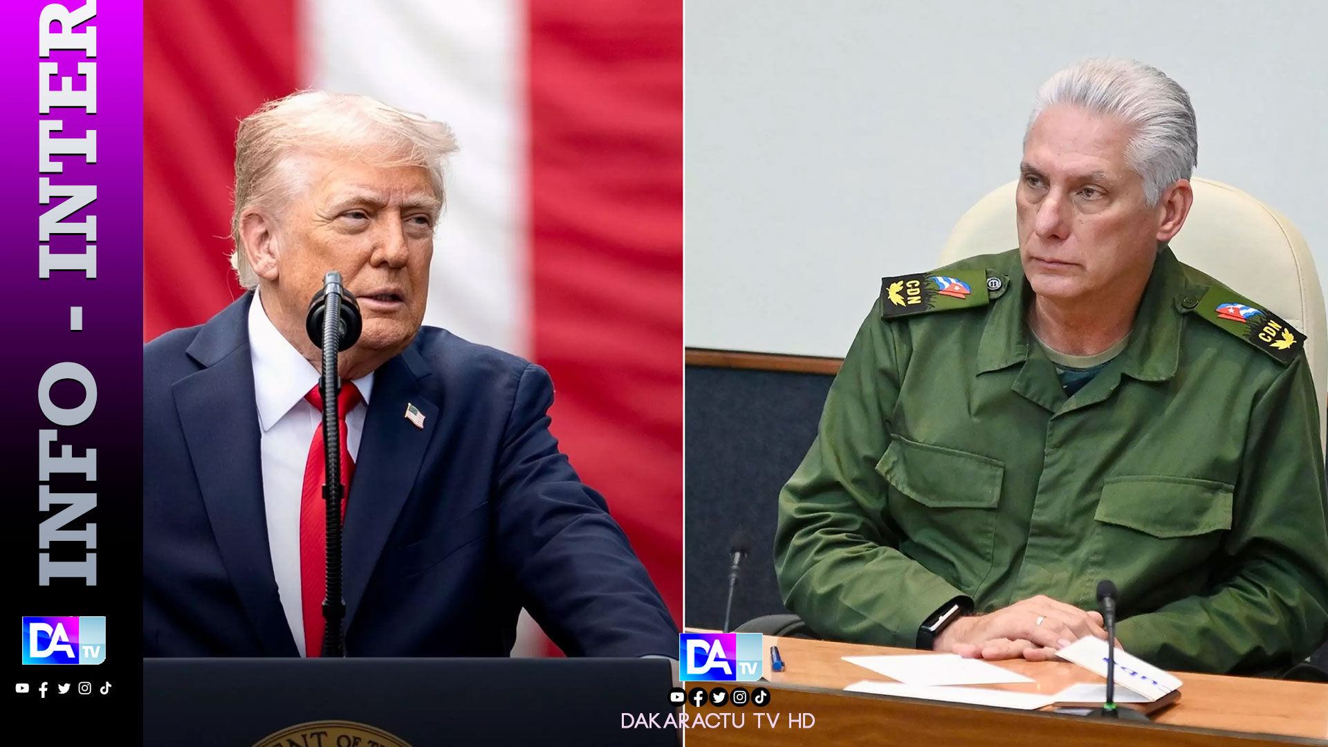 Trump durcit le ton contre Cuba, colère à La Havane