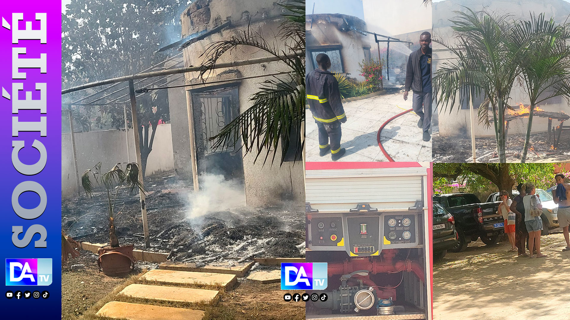Saly en flammes : incendie monstrueux ravage des maisons à la résidence Tropical, explosion et désolation totale