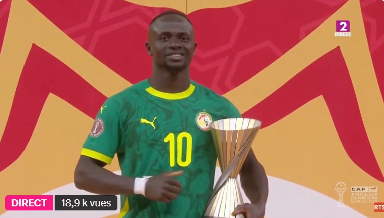 CAN 2025 – Sadio Mané élu meilleur joueur du tournoi