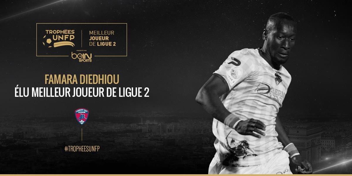 Trophée UNFP : Le sénégalais Famara Diédhiou, meilleur joueur de Ligue 2