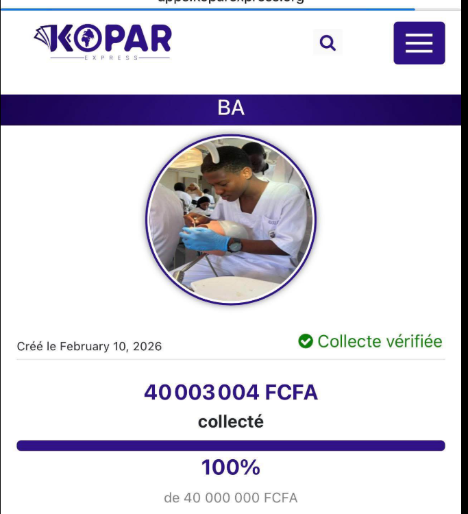 Décès de l’étudiant Abdoulaye Ba : la collecte de fonds atteint 40 millions de FCFA