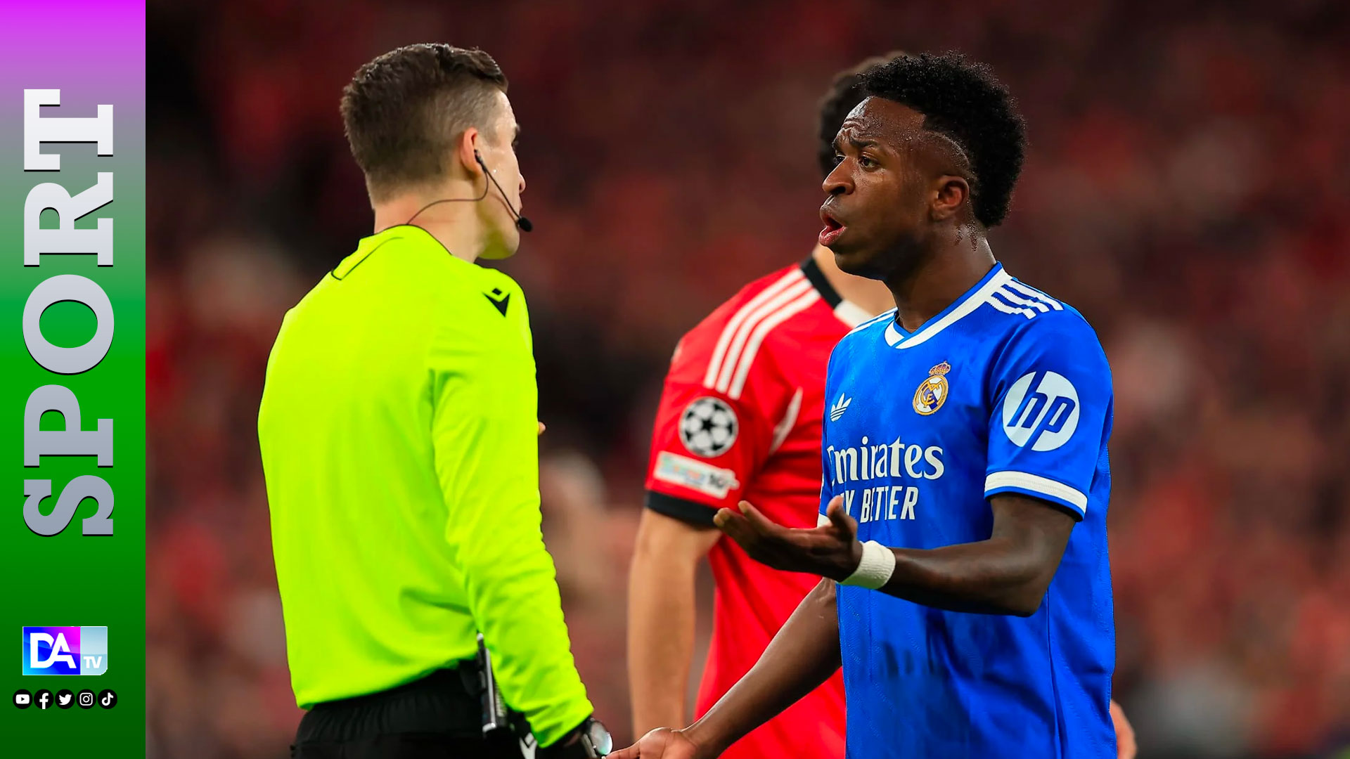 Vinicius Jr victime d’une insulte raciste lors de Benfica-Real Madrid