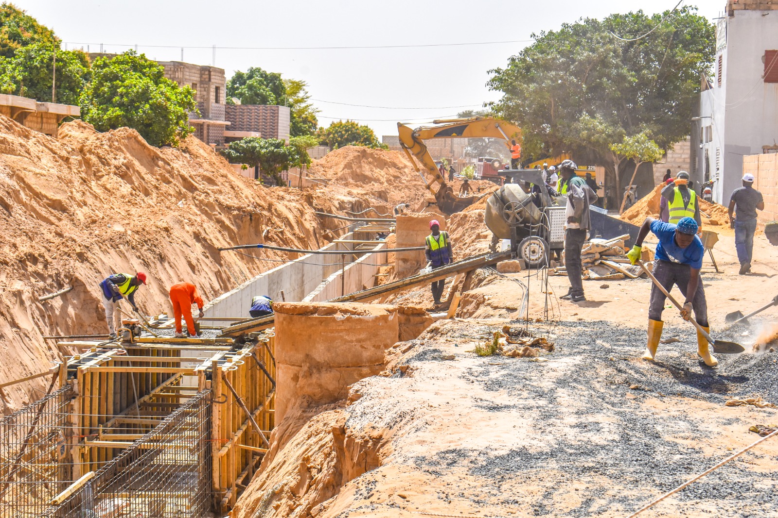 Projet d’assainissement des eaux pluviales : les contours de grandes canalisations se président au sud et au nord de Tivaouane