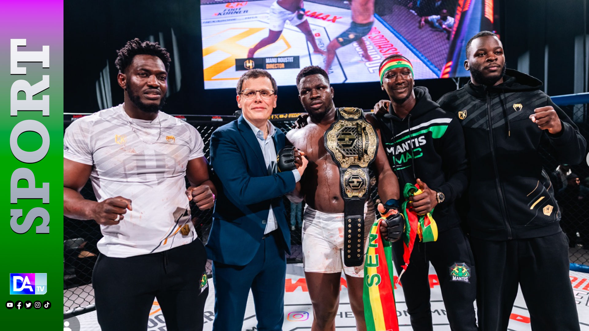MMA : champion des lourds à l’Hexagone, Adama Diop « Blindé »  vise désormais l’UFC…« Je me considère déjà comme un futur combattant de l’UFC »