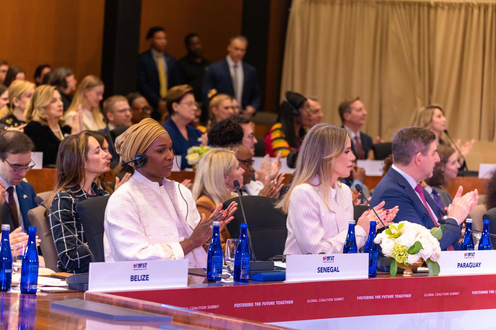 Sommet inaugural « Fostering the future together » : L'appel de la 1ere dame,Marie Khone Faye pour la protection des enfants