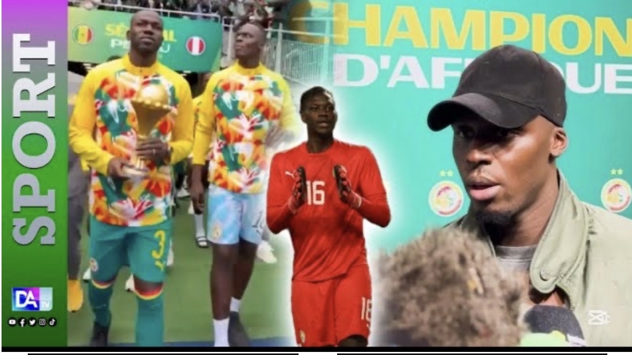 Zone mixte : Édouard Mendy revient sur la communion autour du trophée et félicite Mory pour son match