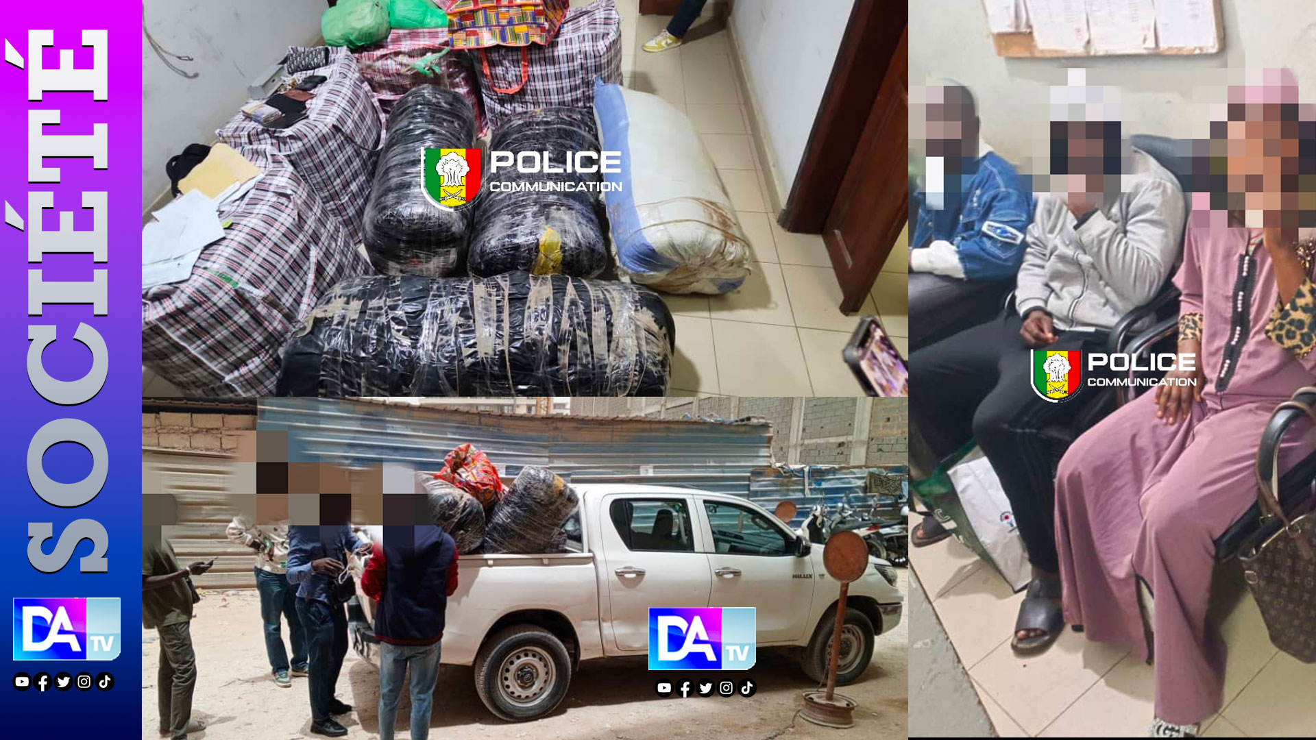 Dakar : 254 kg de chanvre saisis, un réseau entre Thiaroye et Guédiawaye démantelé par l’OCRTIS