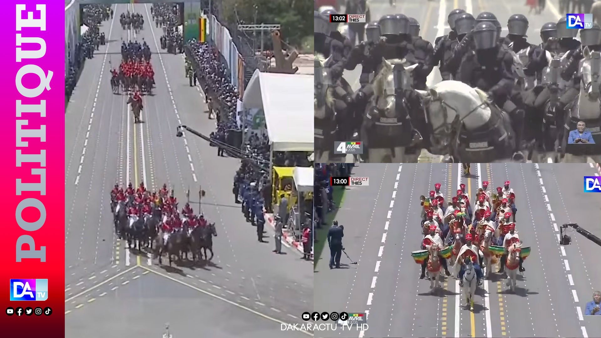 Majesté en mouvement : l’unité montée de la cavalerie  sublime le défilé de l’indépendance