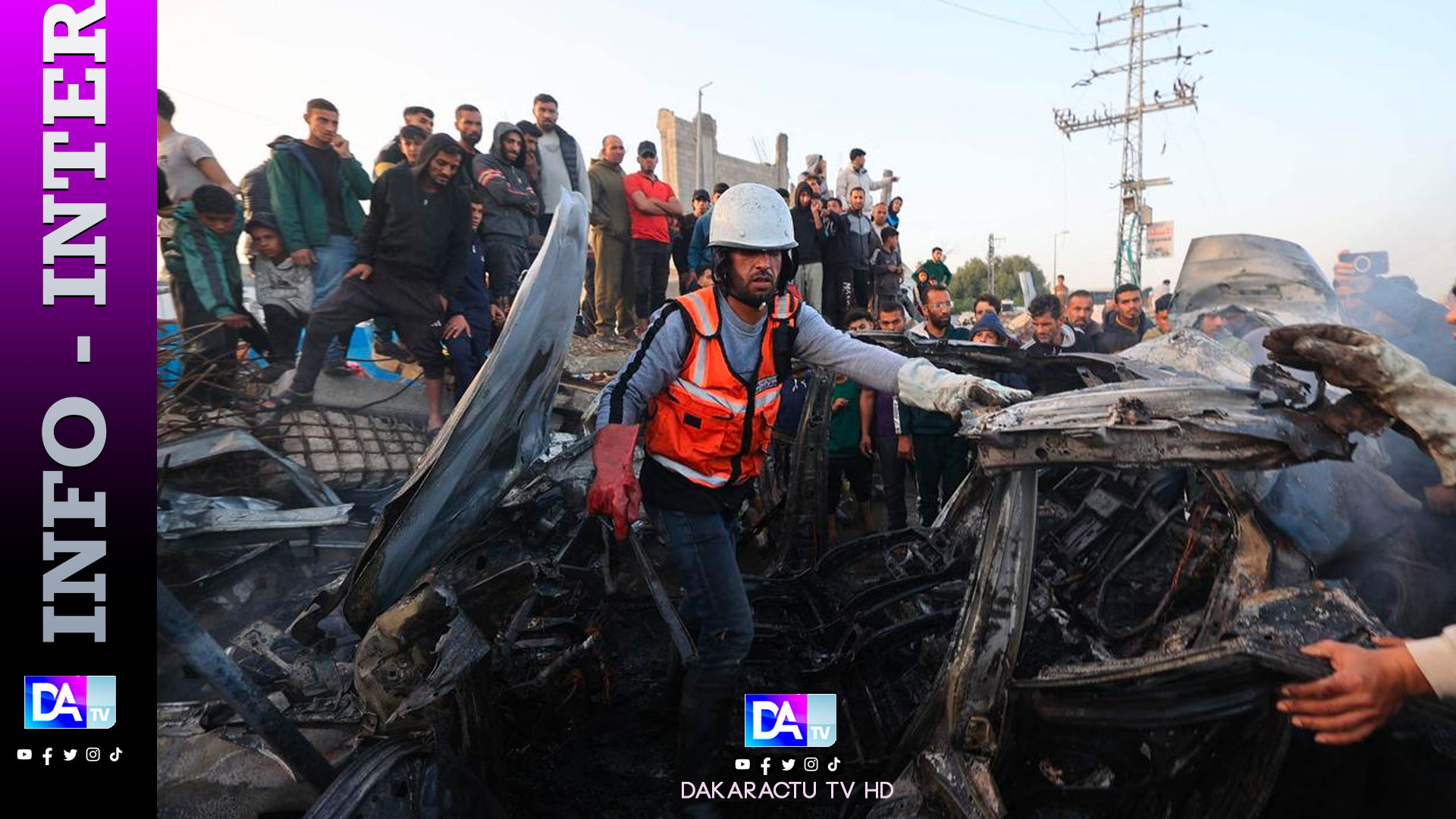 Gaza : la Défense civile fait état de sept morts dans des frappes israéliennes