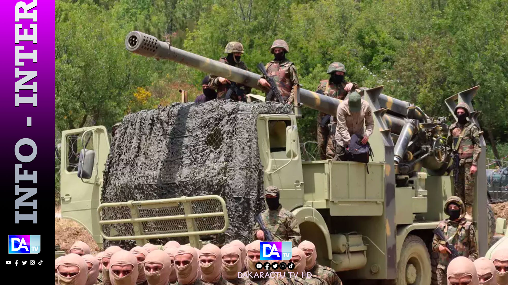 Le Hezbollah a tiré une trentaine de roquettes sur le nord d'Israël mercredi matin (armée israélienne)