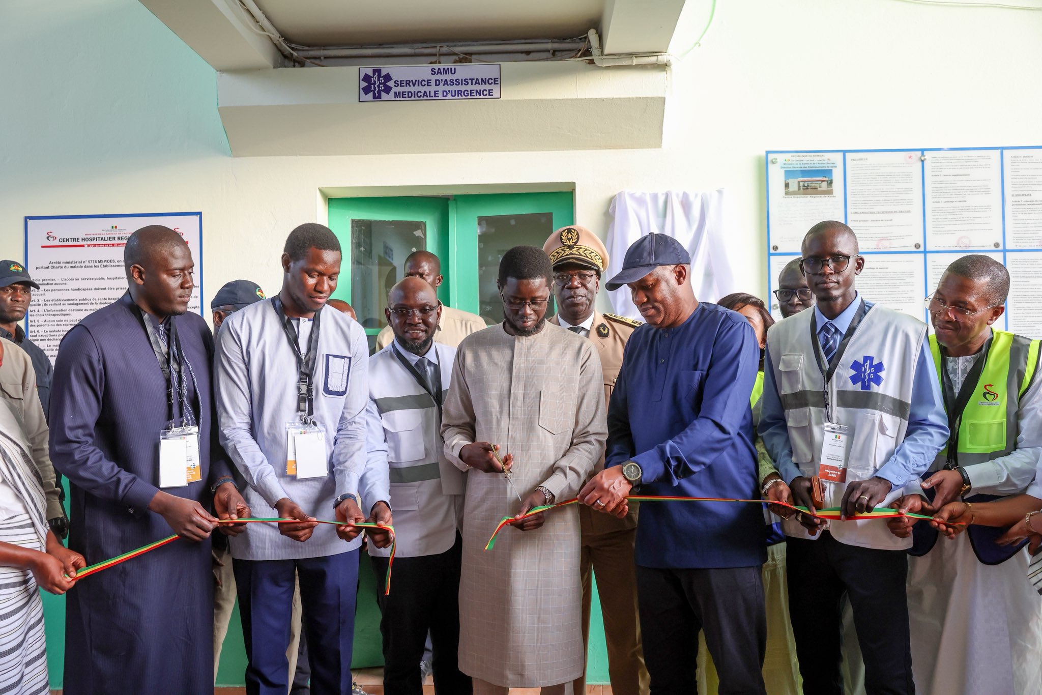 Kolda : Le Président Diomaye pose la première pierre du Pôle mère-enfant et inaugure le SAMU interrégional