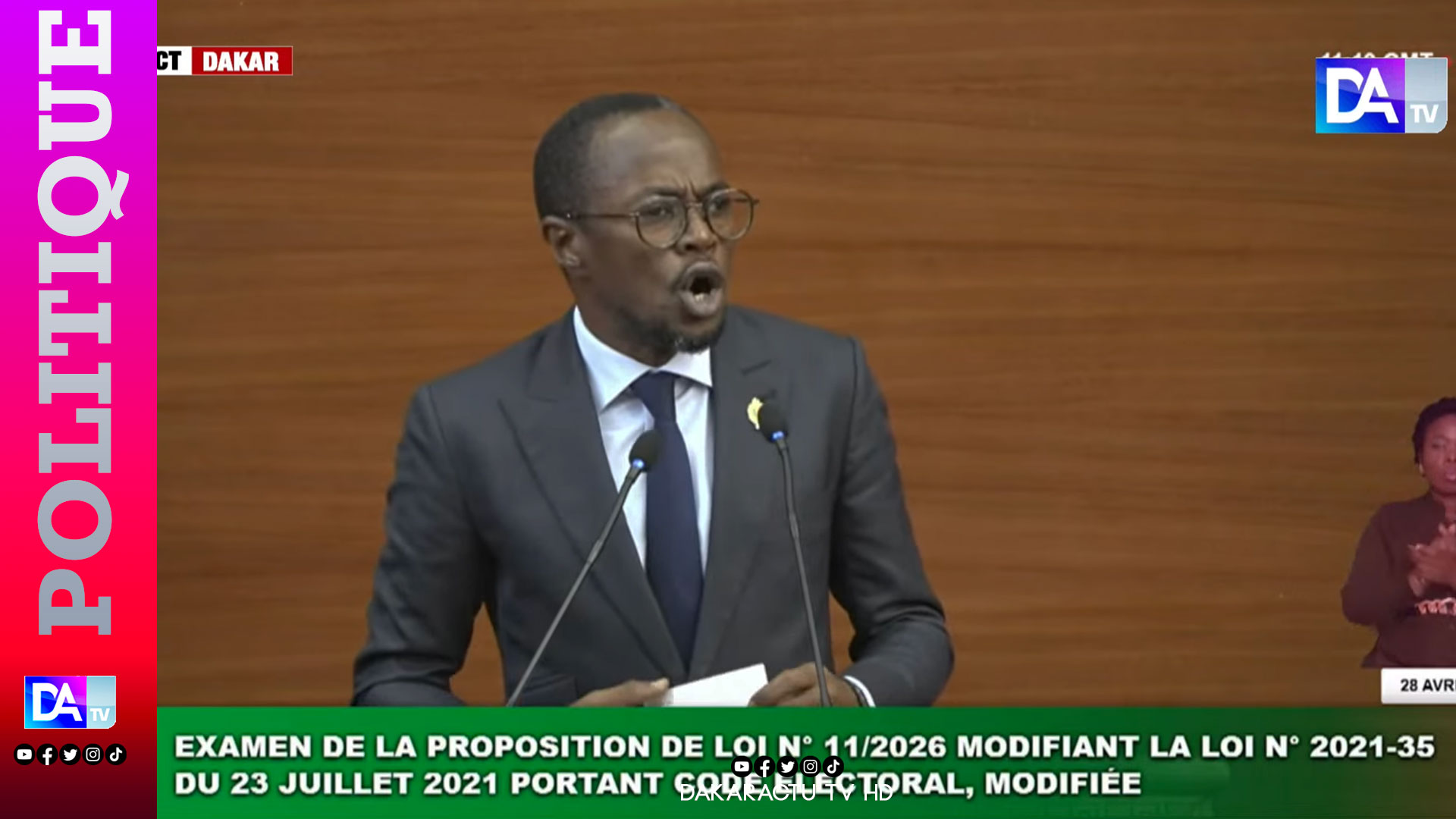 Assemblée nationale : Abdou Mbow accuse Pastef de briser les consensus et de tailler la loi pour Sonko