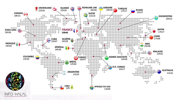 Ramadan 2016 : combien d’heures jeûnent les musulmans à travers le monde