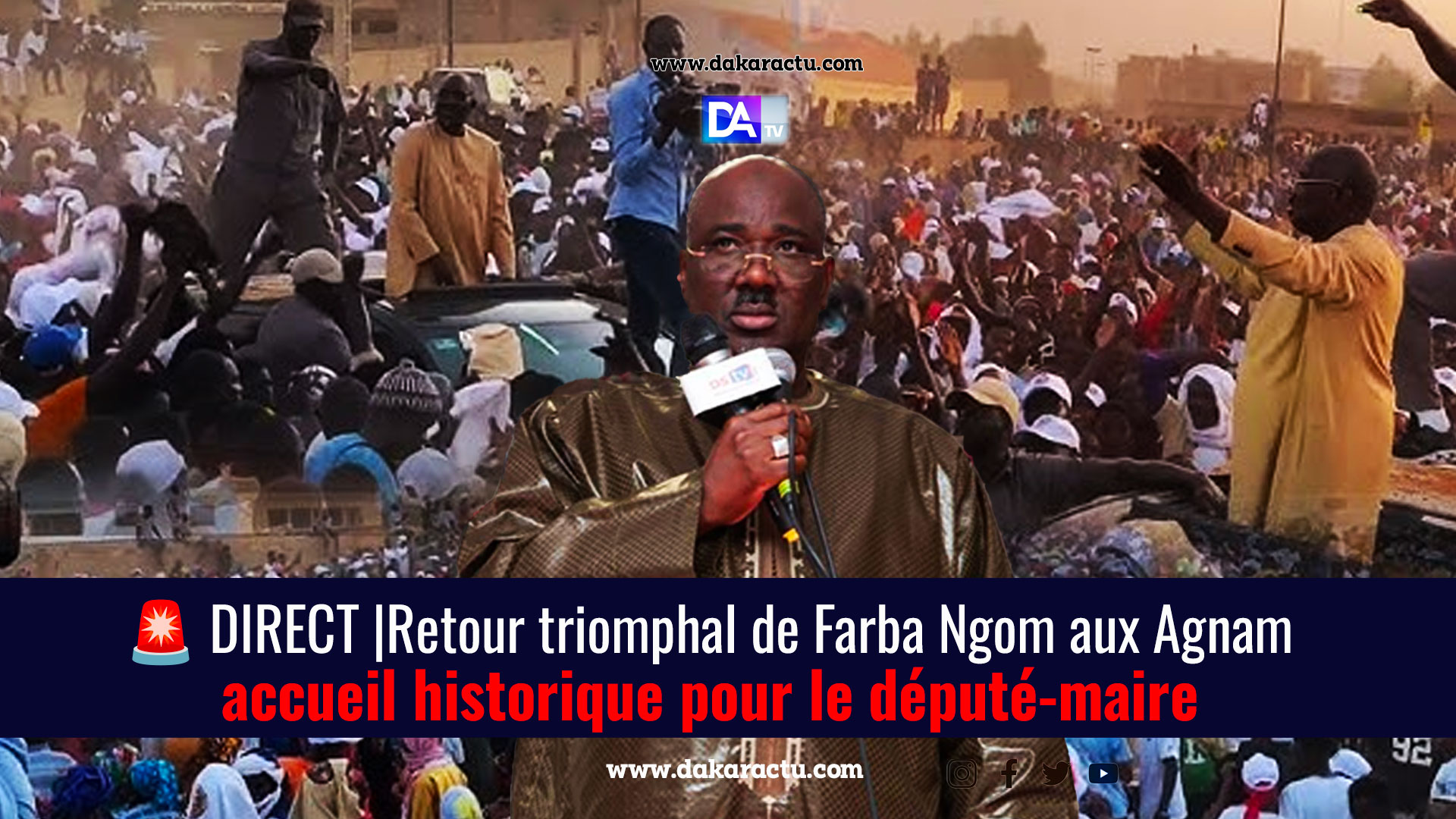 ? DIRECT | Retour triomphal de Farba Ngom aux Agnam : accueil historique pour le député-maire