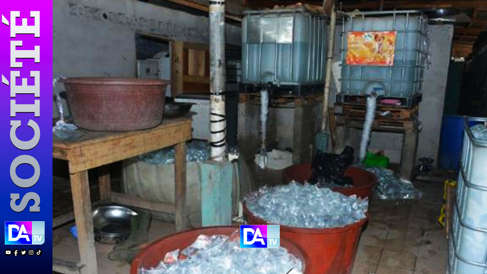 Pikine, Thiaroye, Yeumbeul : la Br frappe un réseau illégal d’eau en sachet…12 usines clandestines démantelées