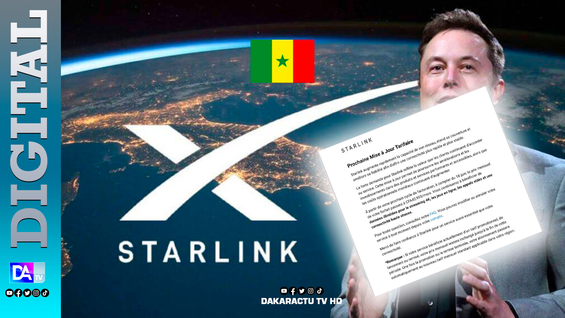 De 30 000 à 42 995 FCFA : Starlink augmente ses prix au Sénégal face à un Orange à 30 000 FCFA