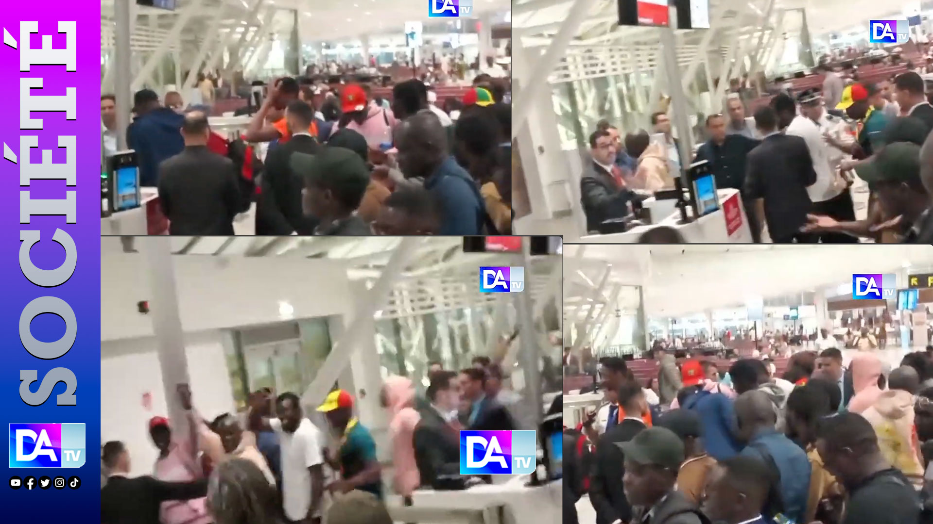 Les premières images des 15 supporters sénégalais graciés à l’aéroport du Maroc avant leur retour à Dakar