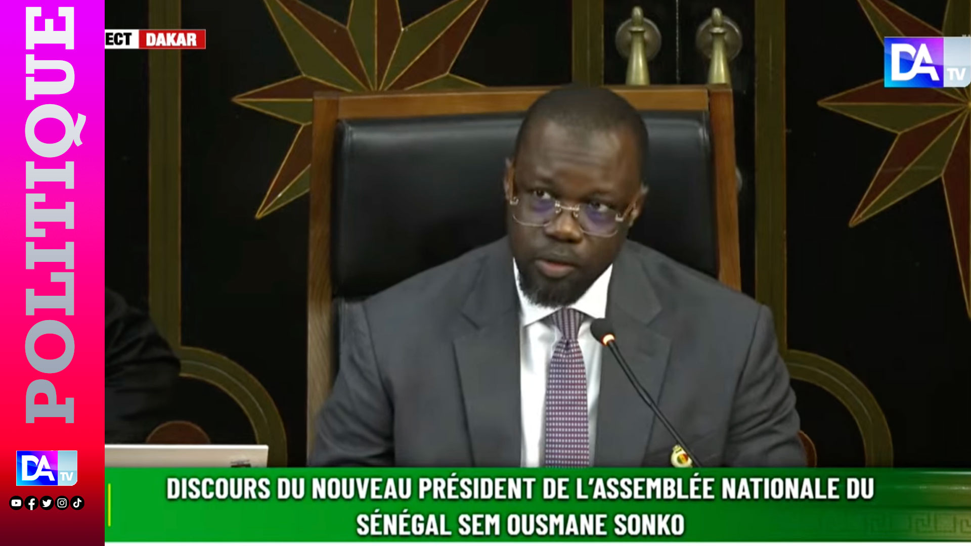Ousmane Sonko après son élection : « Je n’utiliserai pas cette assemblée pour nourrir des vendettas personnelles »
