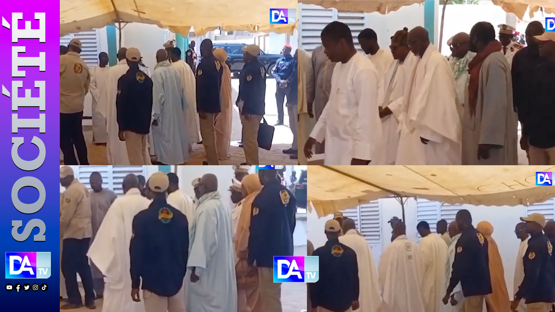 TOUBA – Arrivée du Président Diomaye Faye dans la cité religieuse
