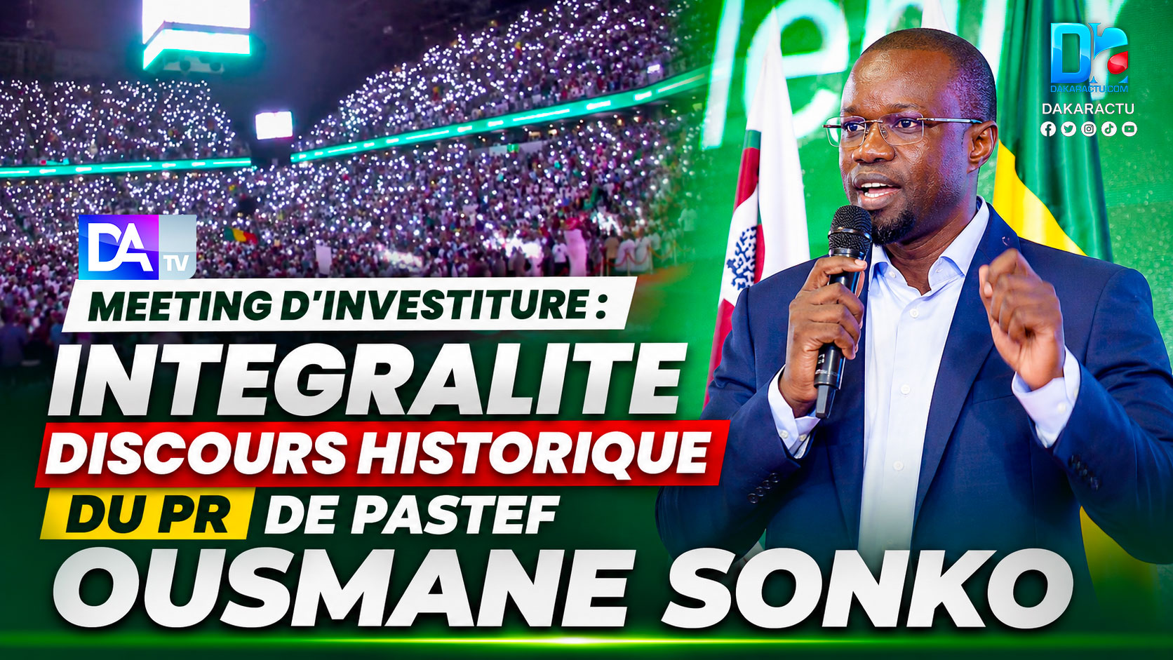 Rassemblement populaire à Dakar Arena : Sonko en chef de gue