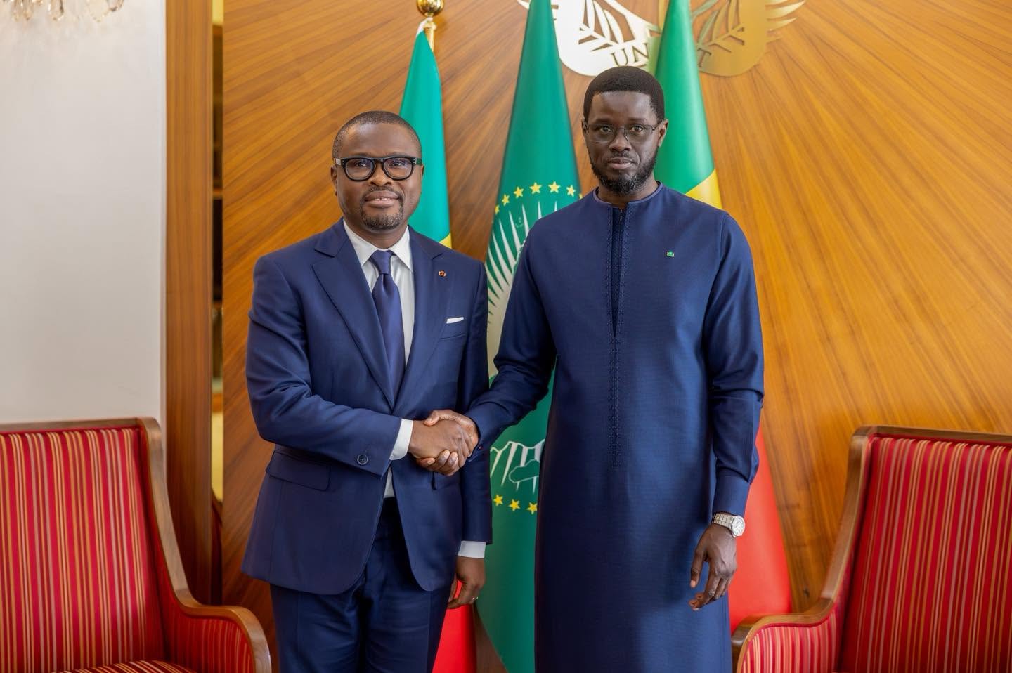 Diplomatie : le nouveau président du Bénin,  Romuald Wadagni en visite d'amitié et de travail au Sénégal