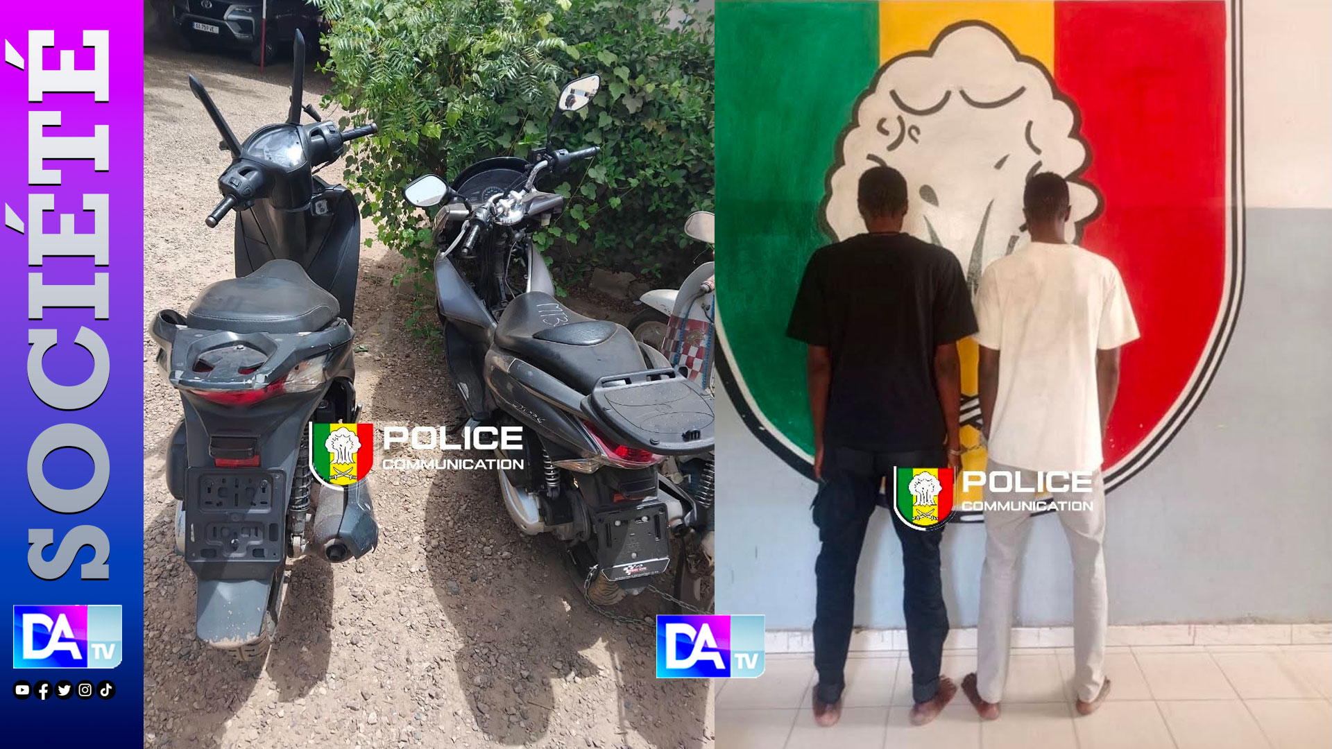 Kaolack : un scooter volé à Dakar retrouvé grâce au GPS, deux suspects arrêtés
