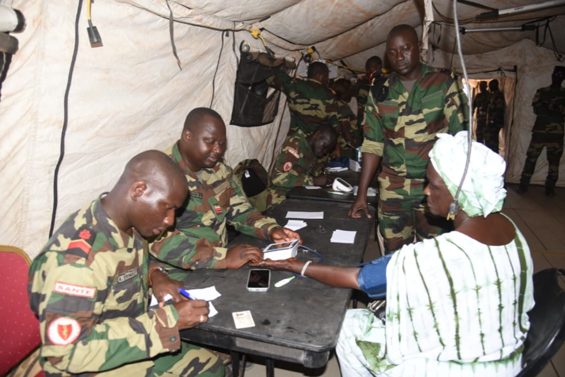 Mbane : l’hôpital militaire de campagne démarre ses activités après la visite des autorités