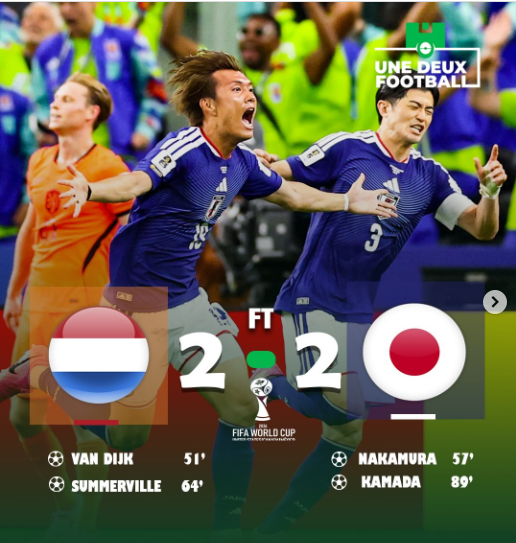 Coupe du monde 2026 : Pays Bas  vs Japon (2-2), un choc incandescent décidé dans les dernières secondes
