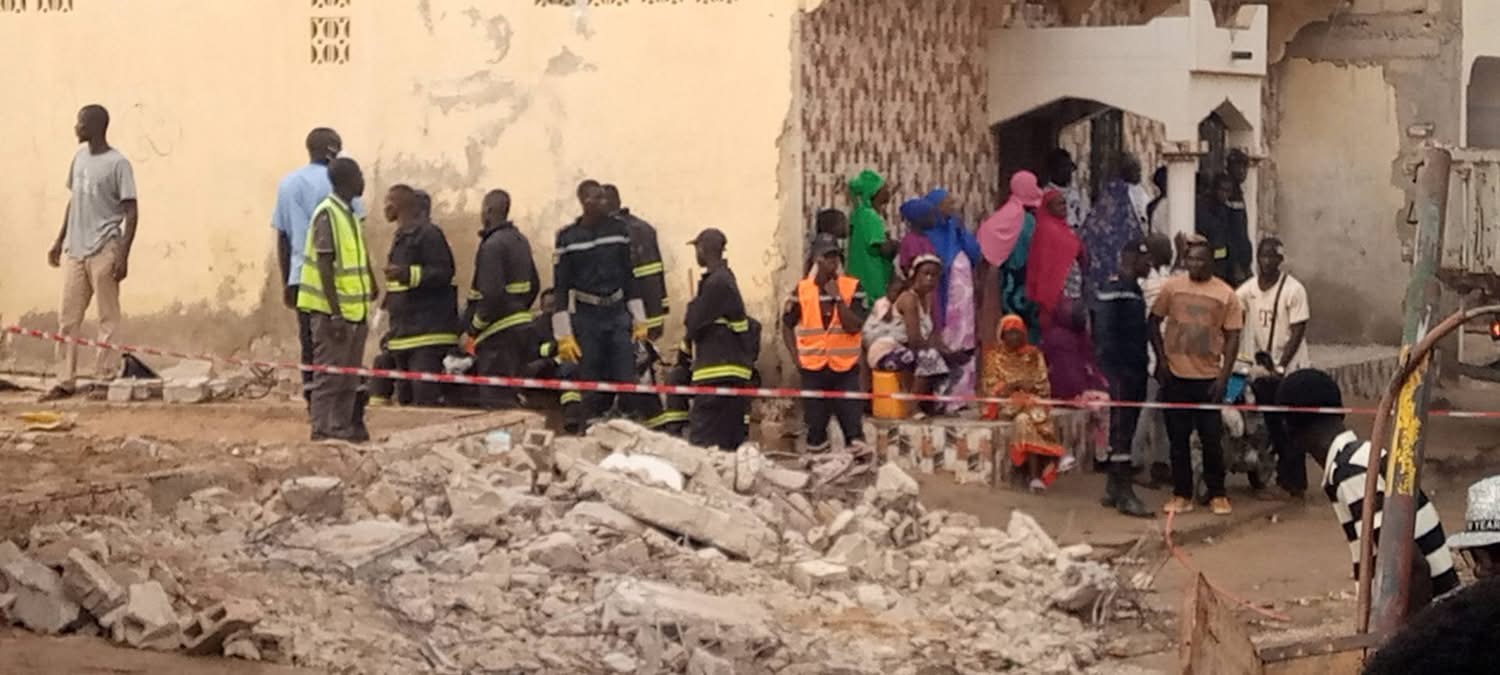 Effondrement d’un bâtiment à Saint-Louis : Les sapeurs-pompiers redoutent un bilan encore plus lourd après les 4 morts découverts